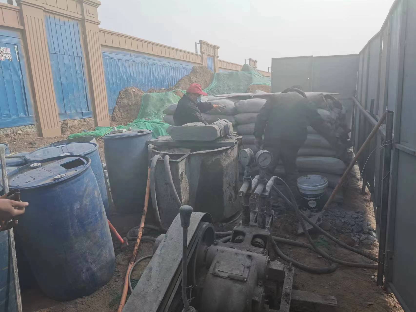 高石碑镇房屋下沉注浆